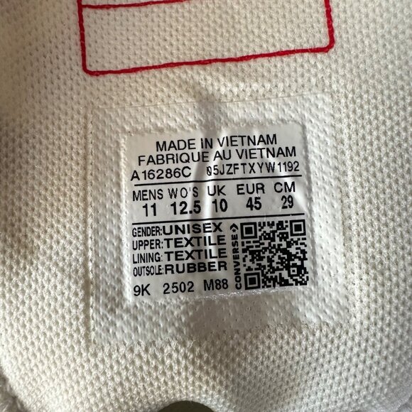 ❤️Converse Run Star Hike Platform Archive Leopard Sz 11 Mens Shoes White A16286C - Picture 9 of 9